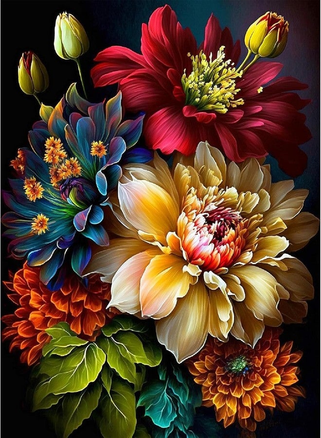 TREXEE Paint by Numbers Kits for Adults, Painting Kits for Beginners Colored Canvas, Easy DIY Acrylic Pigment Drawing Paintwork for Home Wall Decor (50X40 CM)(Without Frame) - Image 1